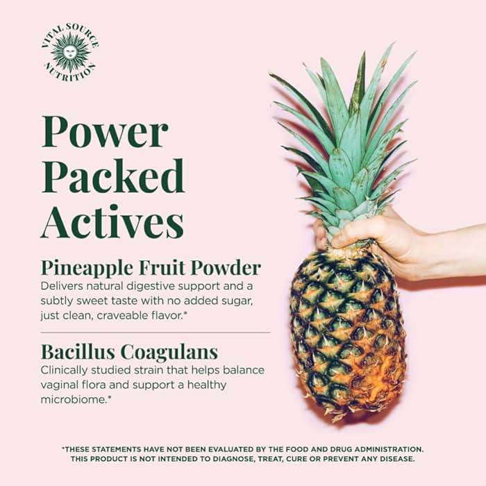Vital Source Nutrition Vaginal Probiotic Gummies for Women - pH Balance and Immune Defense, Support Healthy Odor and Vaginal Flora - Vegan, Gluten-Free - Hawaiian Pineapple - 60 Gummies - 30 Servings - Image 3
