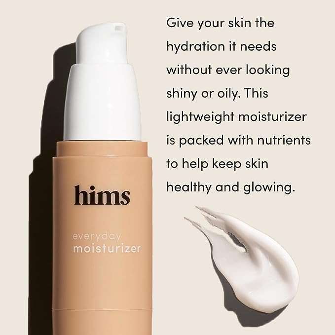 hims Everyday Moisturizer for Men, 2 Pack - Lightweight, Hydrating Men's Face Moisturizer with Hyaluronic Acid and Shea Butter - 2 x 1fl oz - Image 4