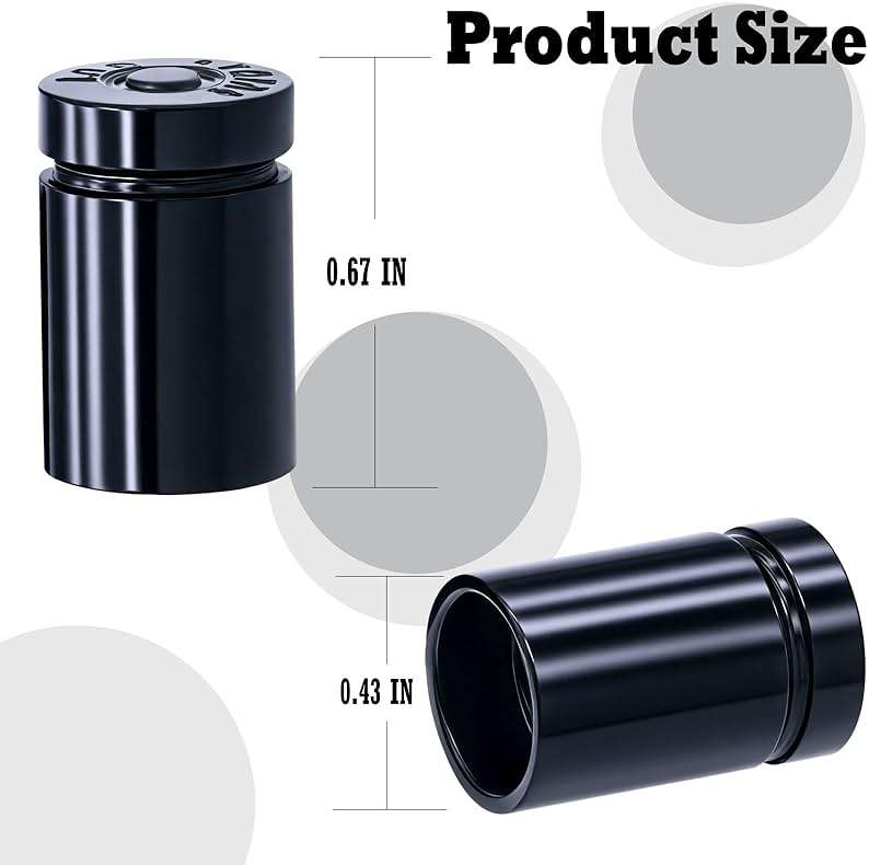 MEAJOO 4PCS Bullet Shell Tire Valve Stem Caps, Leak-Proof Air Caps Cover, Airtight Aluminum Alloy Dust-Proof Car Accessories, Universal for Cars, SUVs, Bikes, Trucks and Motorcycles (Black) - Image 2