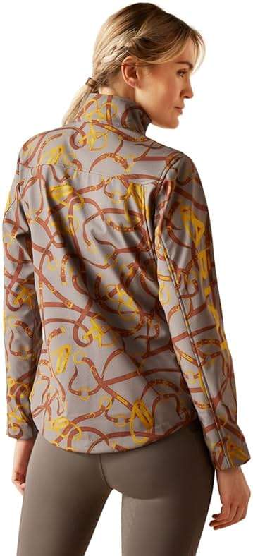 ARIAT Womens New Team Softshell Print Jacket - Image 2