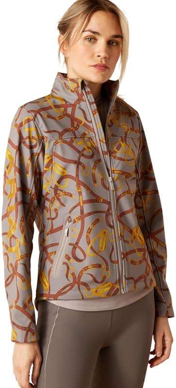 ARIAT Womens New Team Softshell Print Jacket - Image 3
