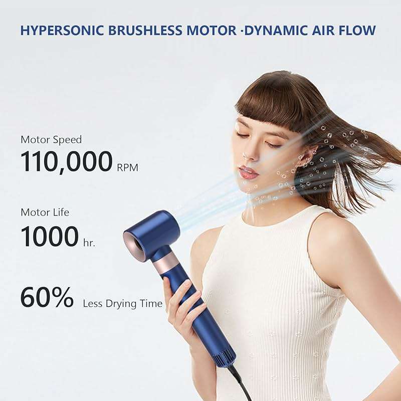 Hair Dryer Brush Professional Hair Multi-Stylers - MIRACOMB Ionic Hot Air Styling System with Auto Wrap Curlers, Brushless Motor, Intelligent Heat Control - Fast Drying - Versatile for All Hair Types - Image 4