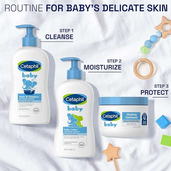 Cetaphil Baby Healing Ointment, Diaper Rash Ointment Soothes and Protects Baby's Irritated Skin, Skin Protectant For Dry Skin, 12oz - Image 7