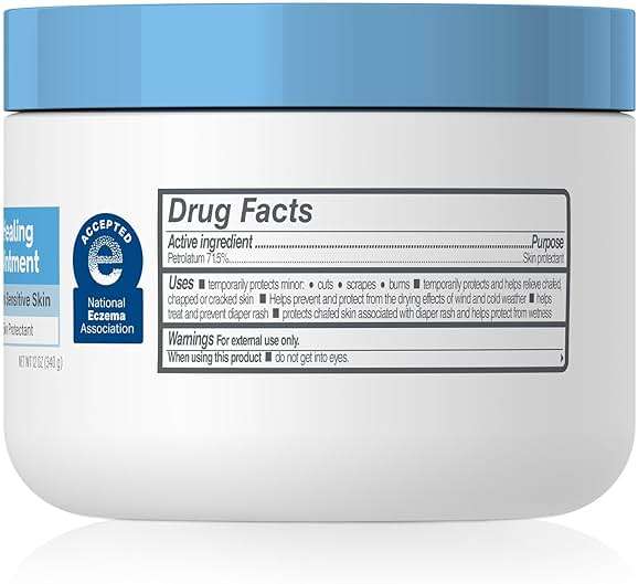 Cetaphil Baby Healing Ointment, Diaper Rash Ointment Soothes and Protects Baby's Irritated Skin, Skin Protectant For Dry Skin, 12oz - Image 9
