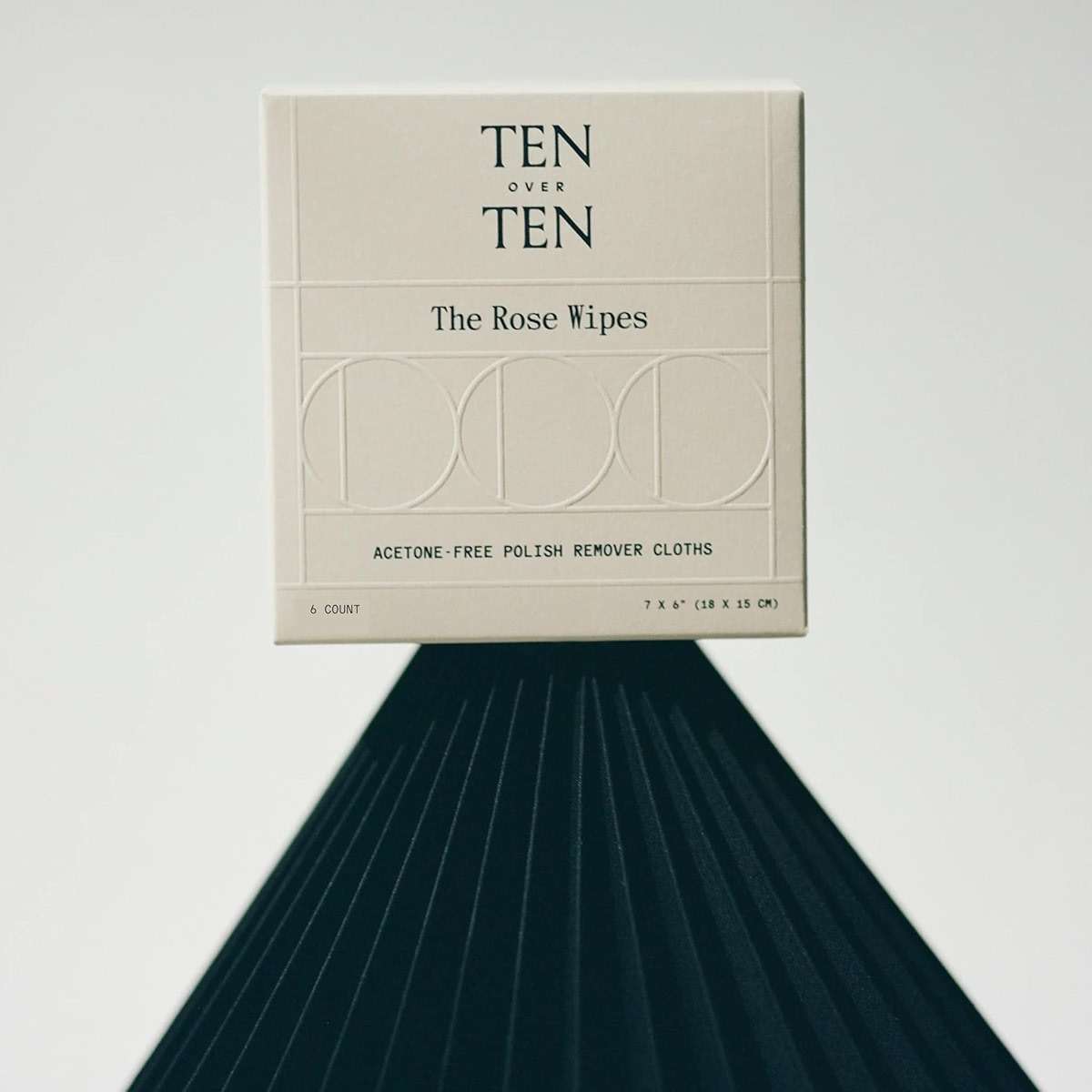 tenoverten - The Rose Wipes Acetone-Free Nail Polish Remover Cloths | Clean, Natural, Non-Toxic Nail Care (1 Box, 6 Wipes) - Image 3