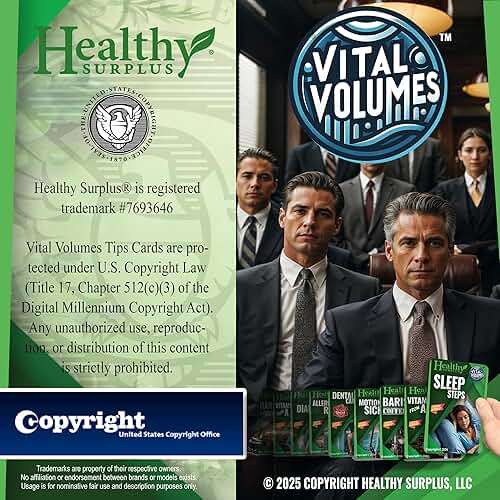 Healthy Surplus® Vital Volumes Tips Card & Equate Allergy Relief Diphenhydramine HCL, 25 mg 100 Tablets Bundle - Image 5