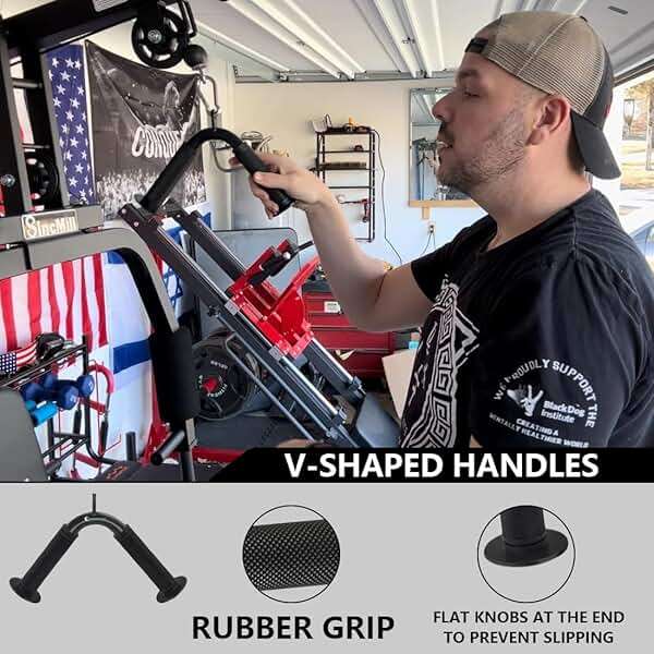 QPARVERS Cable Machine Attachment Set LAT Pulldown Attachments Weight Machine Accessories for Home Gym - Image 4