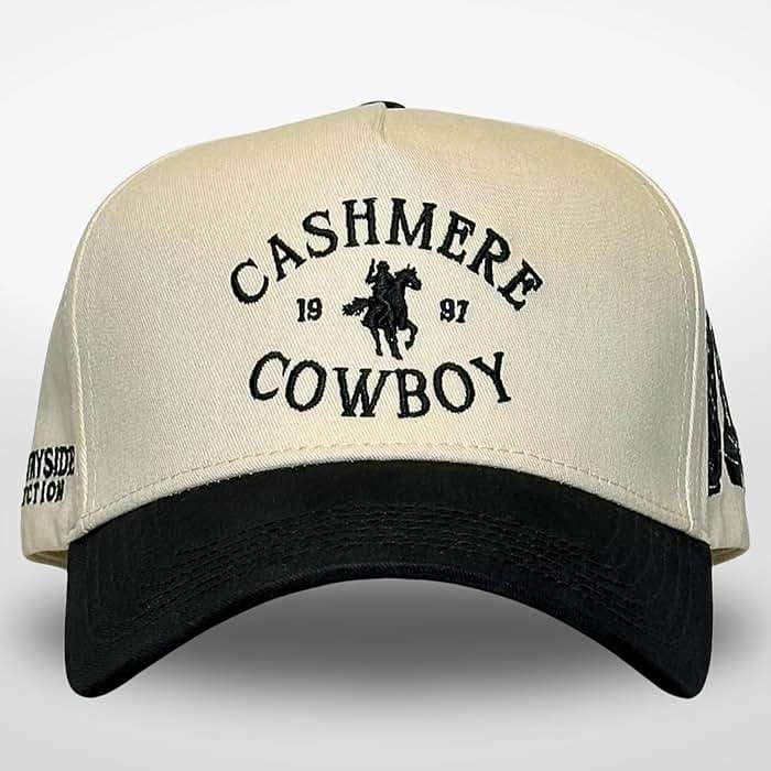 Vintage Western Trucker Hat | Men & Women | Country Cute Caps for Cowgirls Cowboys | Camo Denim Embroidered Cotton | Snapback - Image 2
