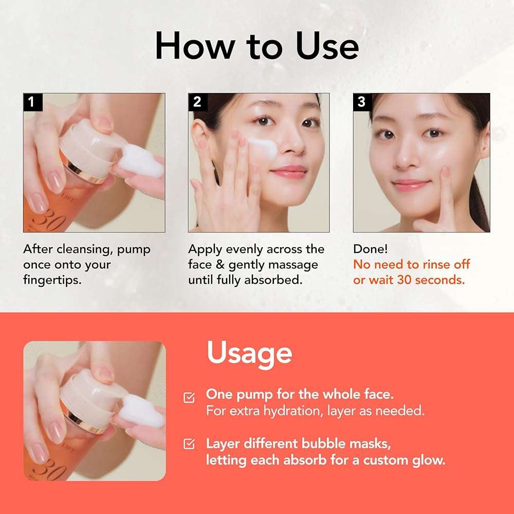 MENOKIN 30 Seconds Quick Bubble Mask [CLEAR] - [Cica] in Micro-bubbles For Soothing & Skin Strengthening, Hydration, Clearer Complexion, Korean Skin Care Essential, 70 Uses, 3.21 fl.oz - Image 6