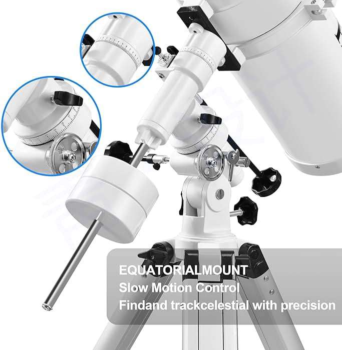 HSL 150EQ Astronomical Reflector Telescope for Adults high Powered,150mm Aperture Professional Telescopes for Adults Astronomy,Comes with 5 Color Filters Set and 3X Barlow Lens - Image 3