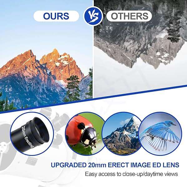 HSL 150EQ Astronomical Reflector Telescope for Adults high Powered,150mm Aperture Professional Telescopes for Adults Astronomy,Comes with 5 Color Filters Set and 3X Barlow Lens - Image 5