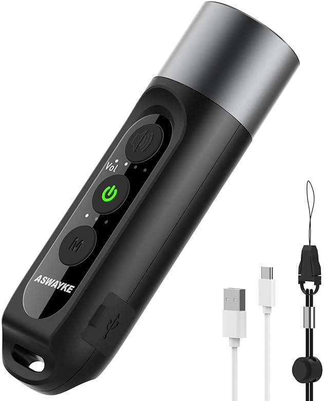 aswayke Electronic Whistle Highest IPX5 Maximum Sound 125db Battery 1000mAh Blue for Coaches Teacher, Sports Whistle - Image 1
