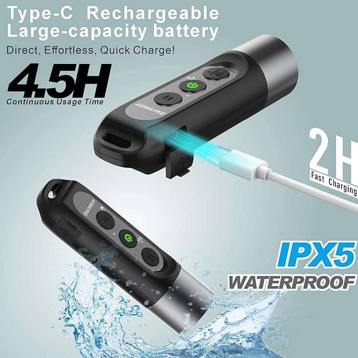 aswayke Electronic Whistle Highest IPX5 Maximum Sound 125db Battery 1000mAh Blue for Coaches Teacher, Sports Whistle - Image 5