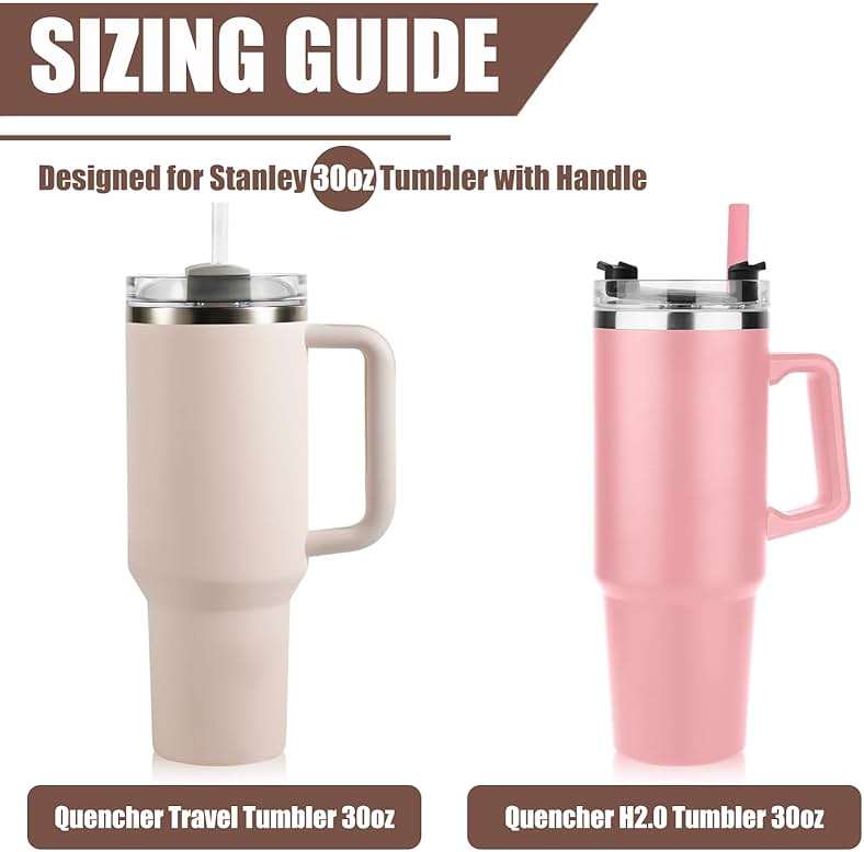 Zonyee Snack Bowl with Lid for Stanley 30 oz Tumbler with Handle, Silicone Snack Tray Snack Ring for Stanley Cup Accessories, Suitable for Car Cup Holder or Outdoor, Rose Quartz - Image 6