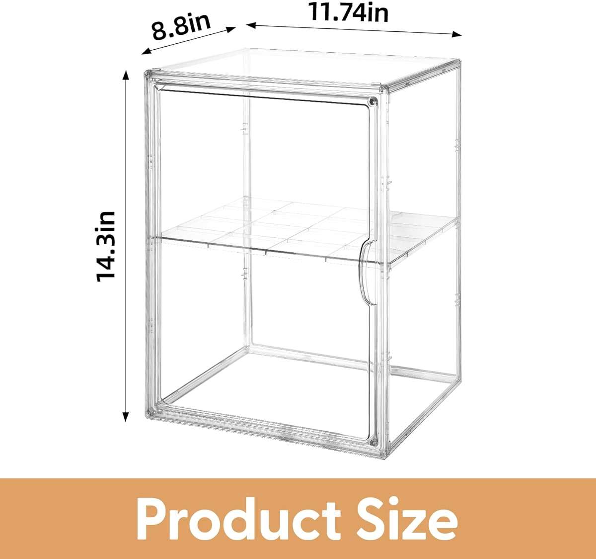 Large Bread Box for Kitchen Countertop, Pantry Organizers and Storage - Clear Loaf Bread Storage Container, Double Layer Bread Boxes for Kitchen Counter, Bread Keeper for Homemade Bread - Image 3