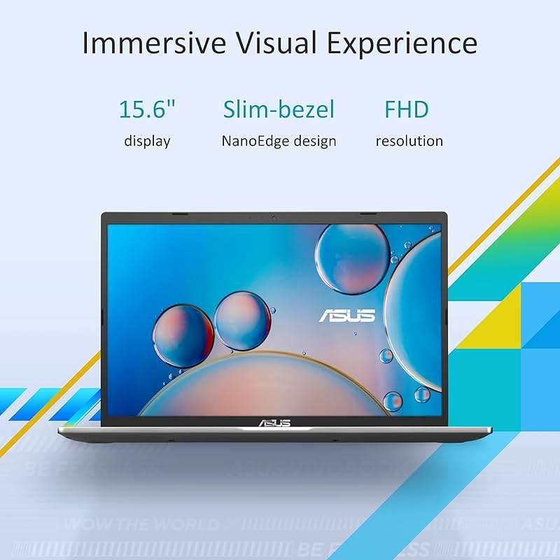 ASUS Vivobook 15.6” FHD Laptop, AMD Ryzen 3 3250U, 8GB RAM, 128GB SSD, Windows 11 Home, Transparent Silver, M515DA-WS33 - Image 6