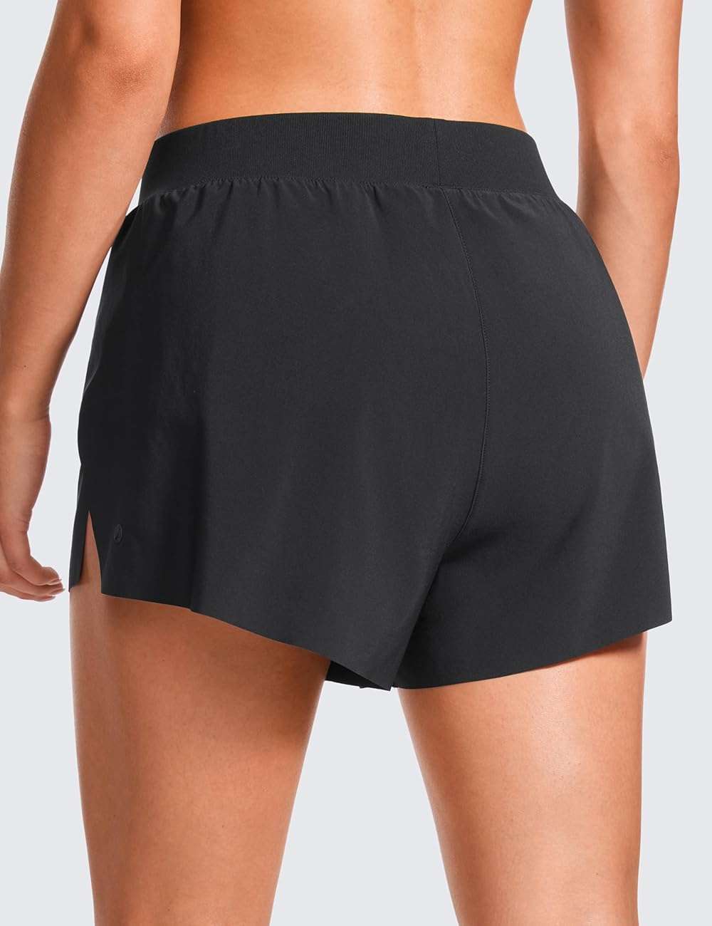CRZ YOGA V Split Running Shorts for Women 2.5" - High Waisted Workout Athletic Gym Track with Liner Breathable Quick Dry - Image 2