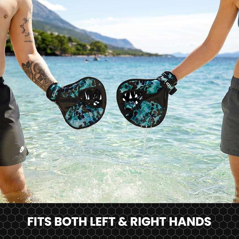 Waboba Catch Water Gloves Pro Water Bouncing Ball Set - for Beach Games & Swimming Pool Toys – 2 Baseball Style Mitts for Catching Water Balls – One Size Ambidextrous Design, Black - Image 6