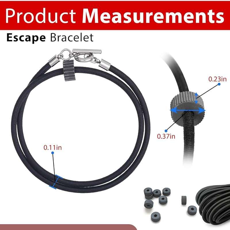 2X Pcs Bracelet Car Window Breaker Tactical Wrist Strap Escape Glass EDC Self Defense Emergency Tool Tempered Safety Tungsten Carbide Bead Handcuffs Handcuff Key pens Accessories. - Image 6