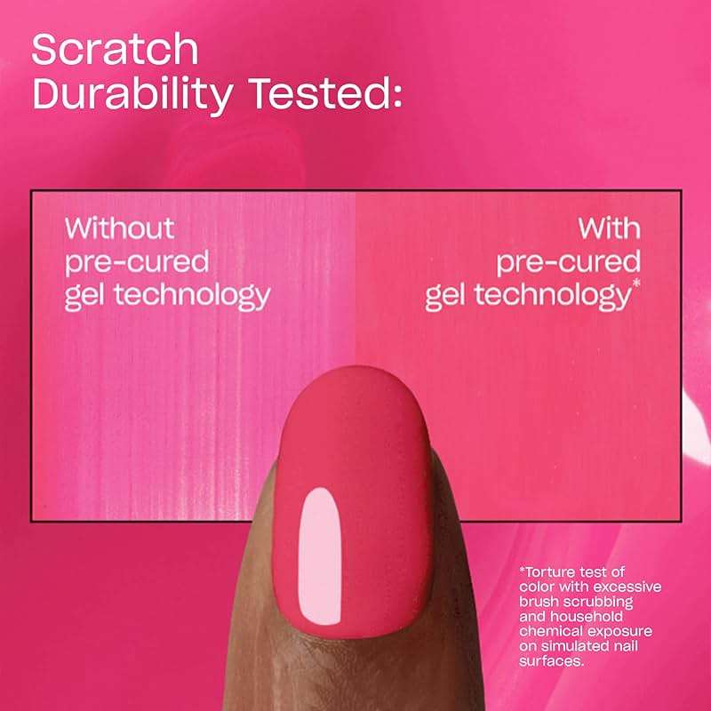 OPI Infinite Shine Strawberry Margarita | Opaque Bright Pink Crème Long Wear Gel Like Nail Polish | Vegan, Long Lasting, Streak Free - Image 6