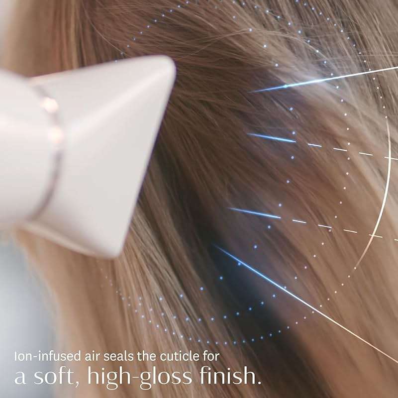 T3 AireLuxe Professional Ionic Hair Dryer and Brush Set, with 5 Heat and 3 Speed Settings, Ion Generator, Cool Shot, Includes Paddle Brush and 2.5" Round Brush - Image 5
