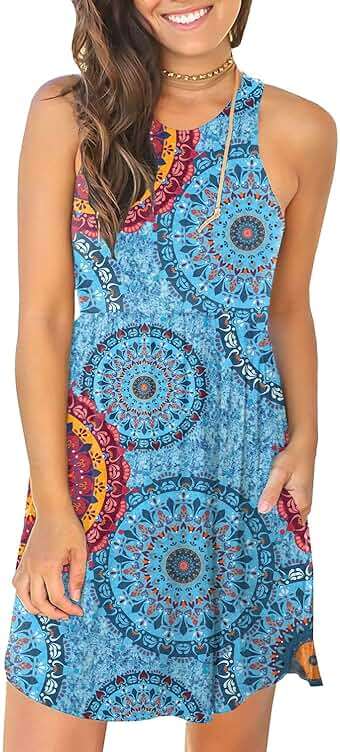 HiMONE Vacation Dresses for Women 2025 Summer Dress Women's Casual Sundresses Casual Beach Petite Sun Dress XS-2XL - Image 3