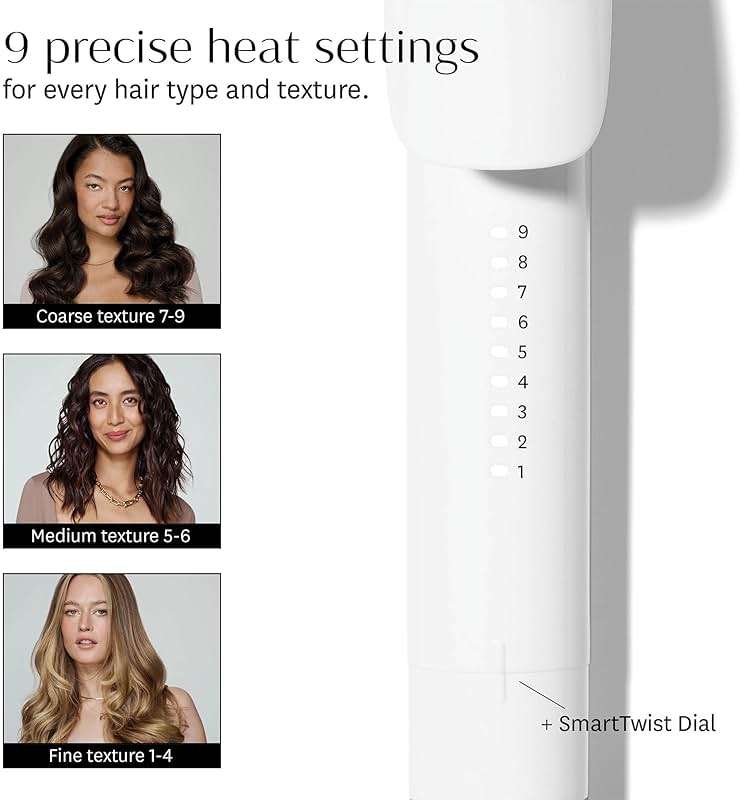 T3 SinglePass Curl X Extra-Long Barrel 1", 1.25", 1.5" Curling Iron with 9 Heat Settings and Ceramic Barrel for Fast Styling and Lasting Results on All Hair Types - Image 6