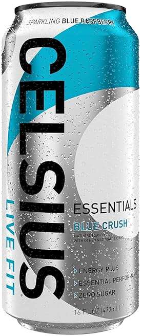 CELSIUS ESSENTIALS™ Sparkling Blue Crush, Sugar Free Performance Energy Drink, 16 Fl Oz (Pack of 12) - Image 5