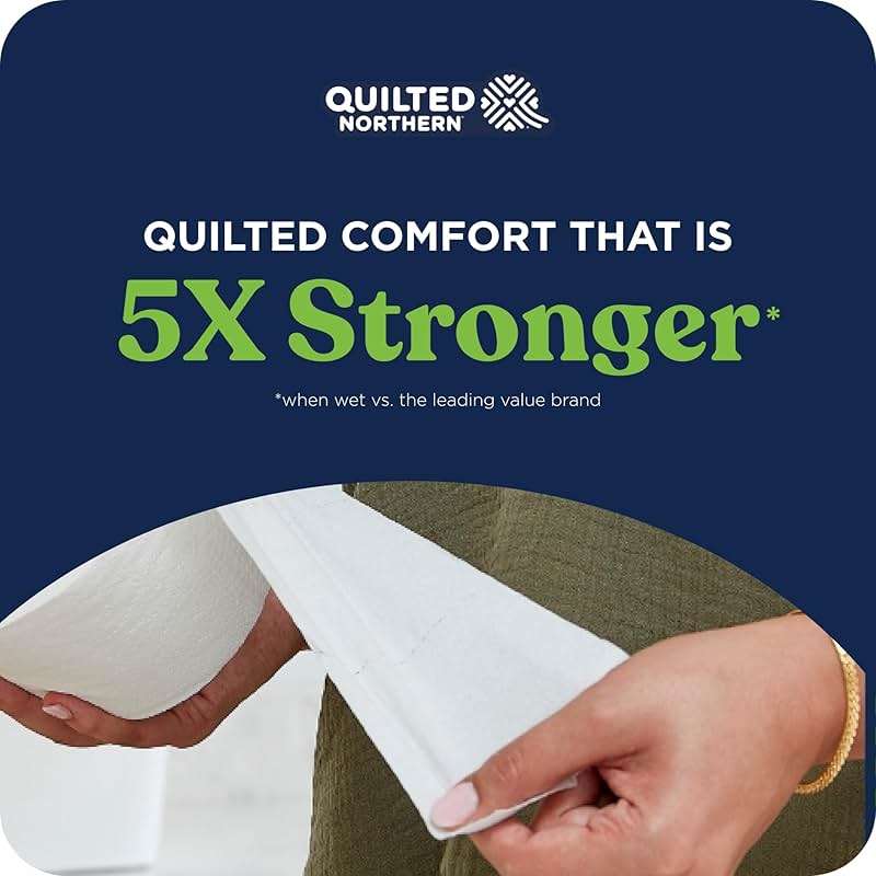 Quilted Northern Ultra Soft & Strong Toilet Paper, 8 Super Mega Rolls = 48 Regular Rolls, 5X Stronger*, Premium Soft Toilet Tissue - Image 3