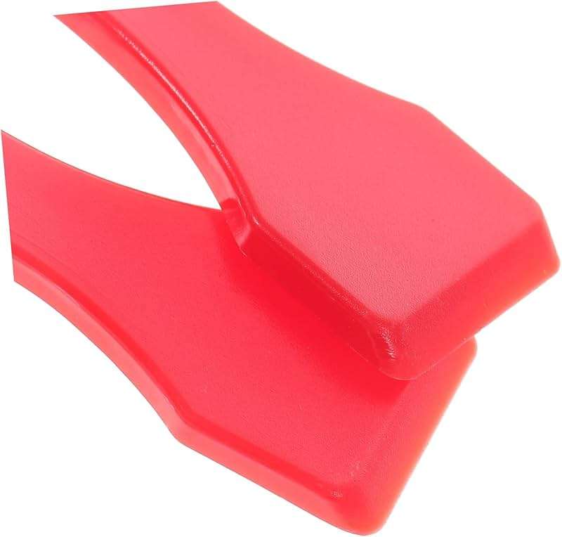 10Pcs Red Lottery Ticket Scraper Lottery Ticket Scratcher Sticker Label Remover Plastic Small Scraper Shovel Shape Lottery Scratcher Lottery Scraper with Keychain, Health and Household - Image 8