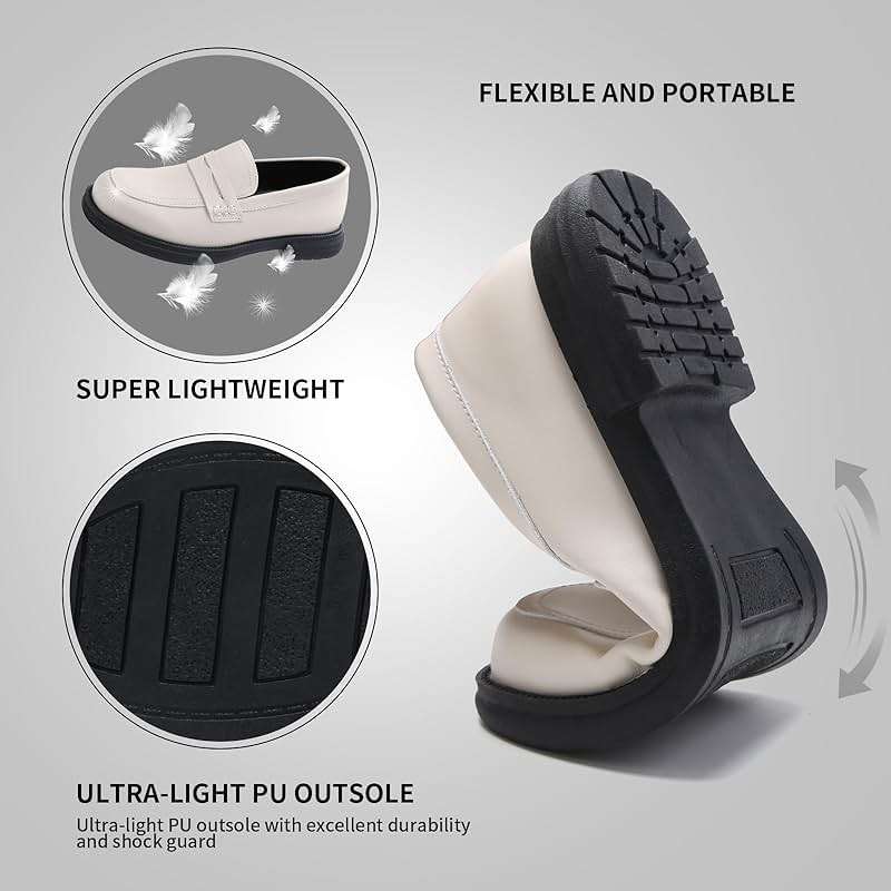 UZB Orthopedic Loafers for Women Slip on Shoes Memory Foam Dress Business Casual Shoe - Image 4
