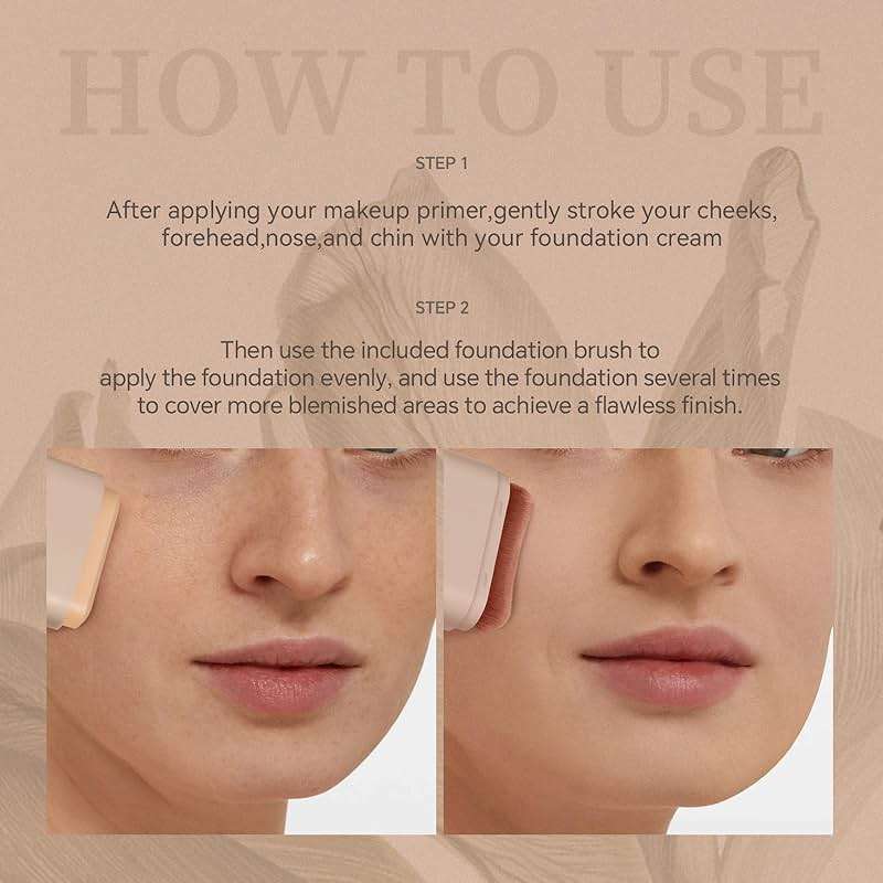 SWETIYOU Flawless Eraser Foundation Stick, Lightweight Buildable Medium-to-Full Coverage Dual Ended Makeup Stick, Multi-Use Face Makeup Bar with brush, Natural Finish - Image 8