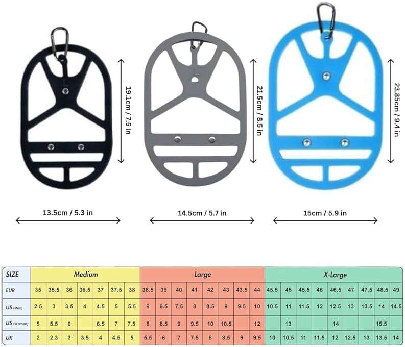 Shoe Holster For Backpack with Clip Hanger. Footwear Holder with Carabiner for Sneakers, Cleats, Bowling, Soccer, Basket, Football. For Travel, Outdoors, Sports & Space Saving - Image 6