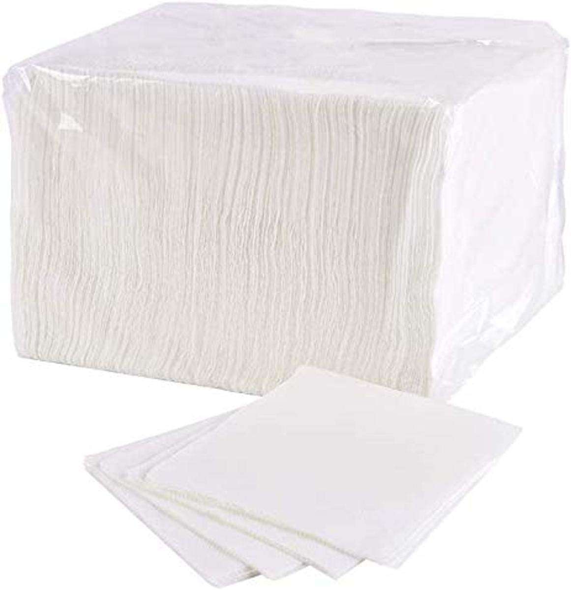 Pantryware Essentials Paper Lunch Napkins. 500 Count Lunch Napkins 1 Ply, White. 12 x 12 - Image 2