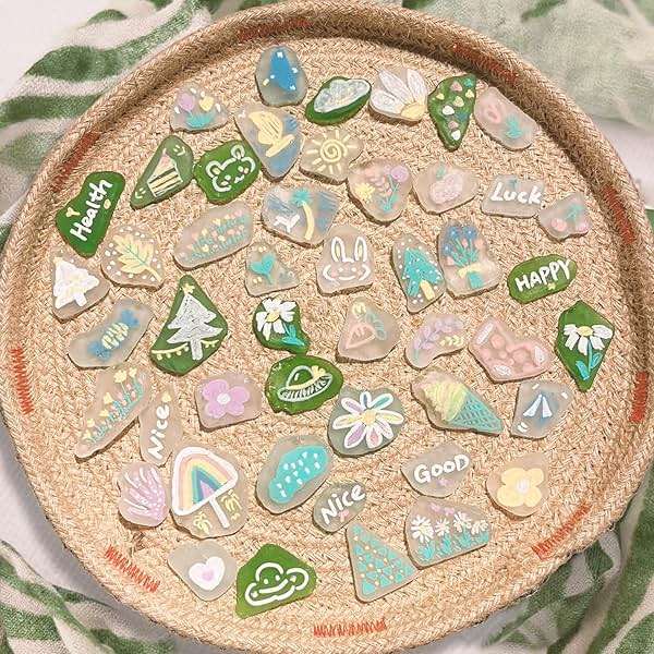 Armas Kodu Large Coastal Glass Mix Sea Glass Pieces for Crafts, 31 oz Non-Dyed Frosted Glass, 1.2–2 in Beach Glass Look for Christmas Tree DIY, Wreath Decor, Vase Filler, Centerpieces & Coastal Decor - Image 5