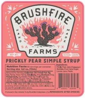 Brushfire Farms Prickly Pear Simple Syrup, 40 Fl Oz (Pack of 1) - Image 9
