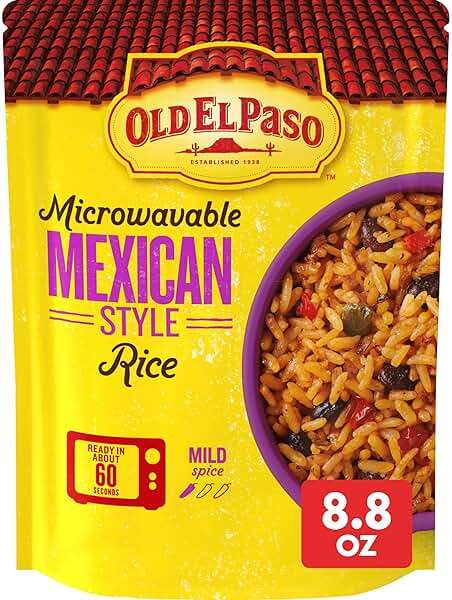 Old El Paso Rice, Mexican Style Rice, Microwavable Pouch, 8.8 oz - Image 1