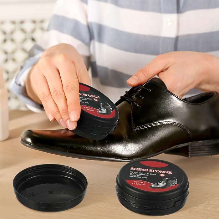 Loopeer 6 Pcs Neutral Shoe Shine Sponge, Instant Gloss and Portable, Leather Care for Furniture - Image 6