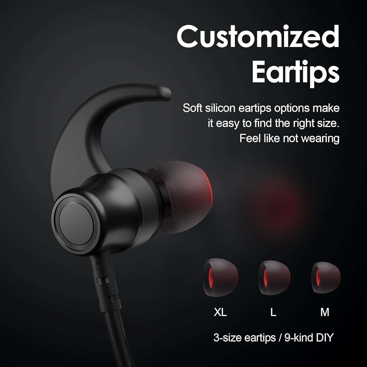 Bluetooth Headphones, 150H Playtime Wireless Bluetooth Earbuds with Earhooks, w/Mic in-Ear Magnetic Neckband Earphone, IPX7 Sweatproof Deep Bass Headset for Home, Traveling, Outdoor, Business Trips - Image 4