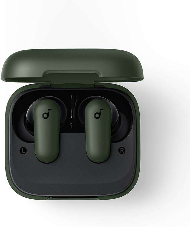 Soundcore P30i by Anker Noise Cancelling Earbuds, Strong and Smart Noise Cancelling, Powerful Bass, 45H Playtime, 2-in-1 Case and Phone Stand, IP54, Wireless Earbuds, Bluetooth 5.4 (Green) - Image 8