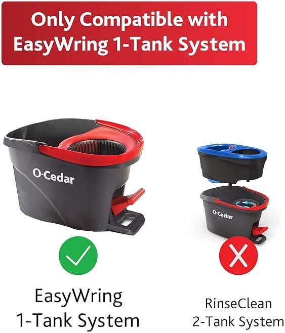 O-Cedar Microfiber Cloth Mop Refill, Blue & EasyWring Deep Clean (1-Pack) | 40% More Cleaning Power | Compatible With O-Cedar EasyWring Spin Mop & Bucket System - Image 6