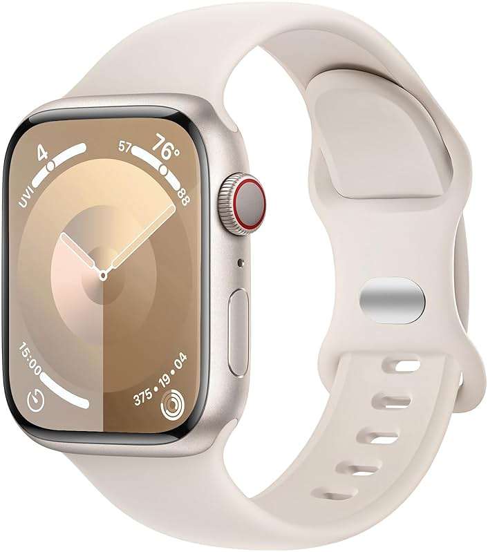 DaQin Sport Band Compatible with Apple Watch Bands 40mm 41mm 42mm 44mm 45mm 46mm 49mm 38mm Women Men, Soft Silicone Waterproof Wristband Strap for iWatch Band Series 11 10 9 8 7 6 5 4 3 2 1 SE Ultra - Image 1