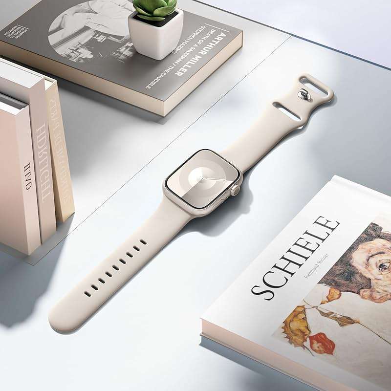 DaQin Sport Band Compatible with Apple Watch Bands 40mm 41mm 42mm 44mm 45mm 46mm 49mm 38mm Women Men, Soft Silicone Waterproof Wristband Strap for iWatch Band Series 11 10 9 8 7 6 5 4 3 2 1 SE Ultra - Image 3