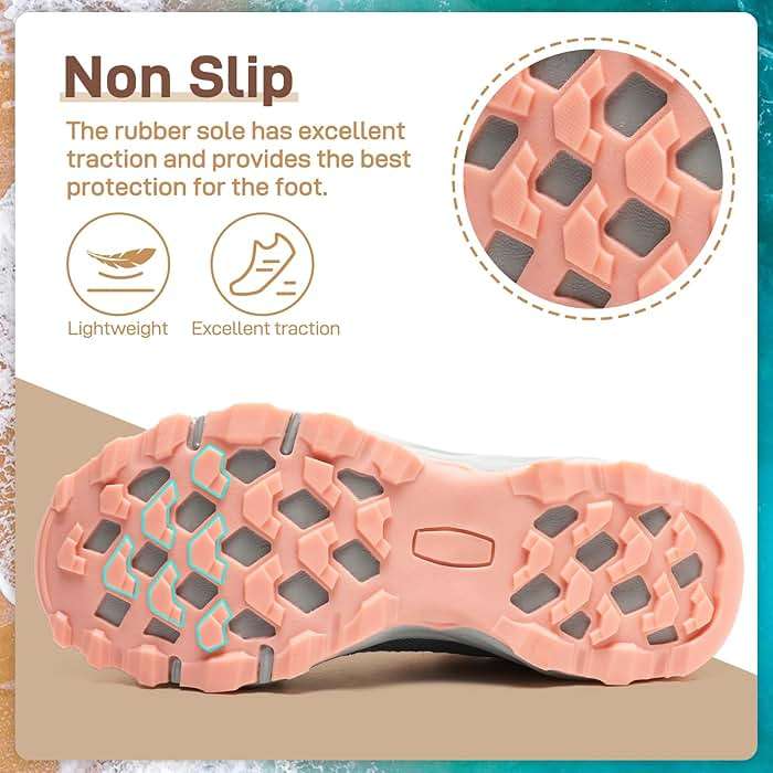 ziitop Womens Hiking Water Shoes for Women Quick Dry Outdoor Sport Sneakers Non Slip Lightweight Breathable Summer Trekking and Walking Climbing Shoe - Image 4