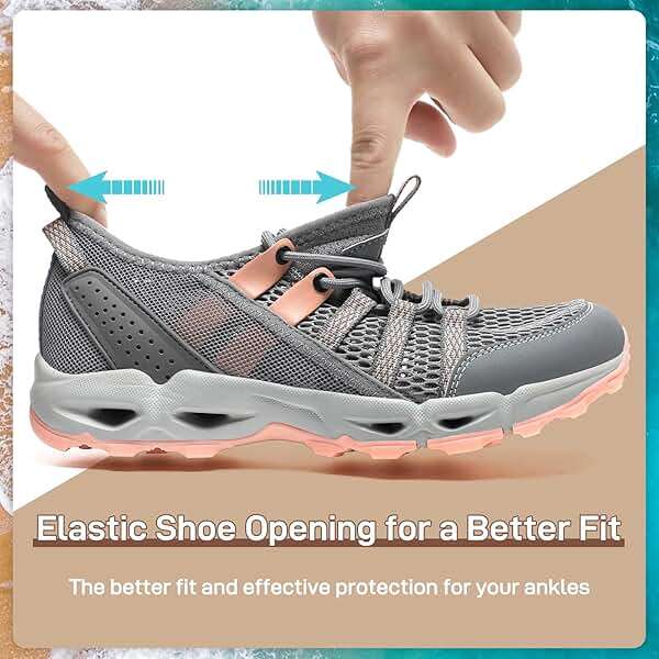 ziitop Womens Hiking Water Shoes for Women Quick Dry Outdoor Sport Sneakers Non Slip Lightweight Breathable Summer Trekking and Walking Climbing Shoe - Image 5