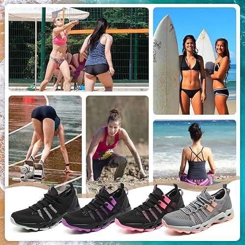 ziitop Womens Hiking Water Shoes for Women Quick Dry Outdoor Sport Sneakers Non Slip Lightweight Breathable Summer Trekking and Walking Climbing Shoe - Image 6