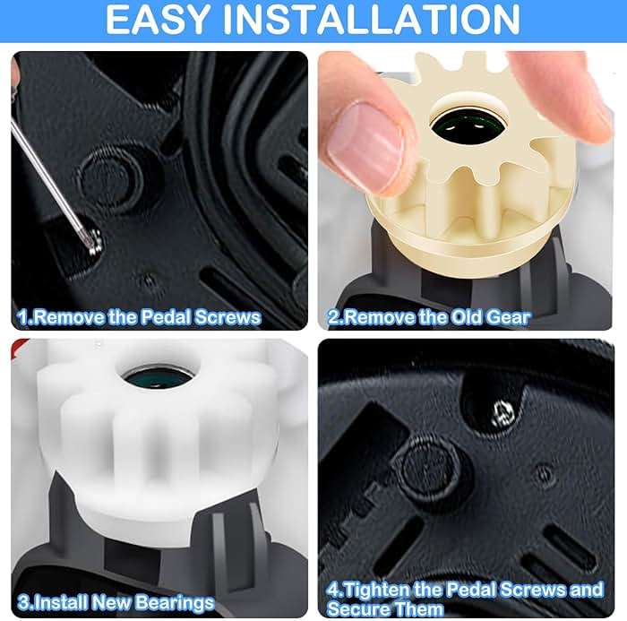 4Pcs Spin Mop Replacement Parts, Spin Mop Bucket Clutch Bearing Gear Sprockets Replacement Compatible with Ocedar, One Way Bearing Sprockets Pedal Repair Replacement for Vileda and More Rotation Mop - Image 4
