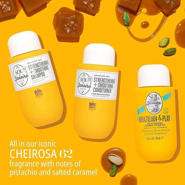 Sol de Janeiro Ultimate Shower Bundle | Travel Size Mini Brazilian Play Moisturizing Shower Cream Gel Body Wash + Brazilian Joia Damage Repairing Shampoo and Conditioner Set | Amazon Exclusive - Image 4