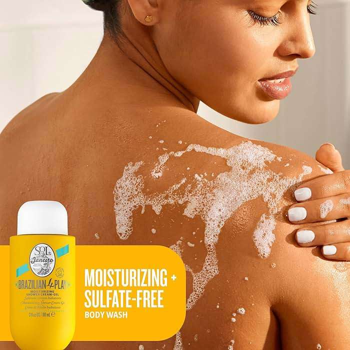Sol de Janeiro Ultimate Shower Bundle | Travel Size Mini Brazilian Play Moisturizing Shower Cream Gel Body Wash + Brazilian Joia Damage Repairing Shampoo and Conditioner Set | Amazon Exclusive - Image 7