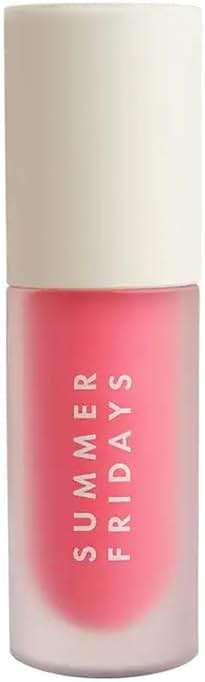 Summer Fridays Dream Lip Oil - Hydrating Tinted Lip Gloss Oil - Non-Sticky Formula with Skincare Benefits for Long-Lasting Softness + Shine - Effortless Beauty Gifts - Pink Cloud (0.15 Oz) - Image 1